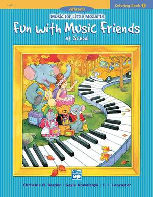 Music for Little Mozarts: Coloring Book 3 -- Fun with Music Friends at the Piano Lesson