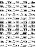 Keyboard Chord Chart Product Image