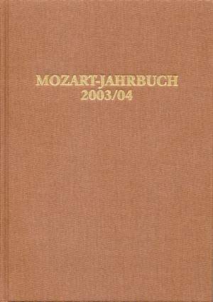 Mozart - Jahrbuch 2003/04 (G). 