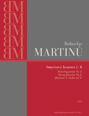 Martinu, B: String Quartet No.5