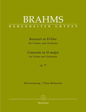 Brahms, J: Concerto for Violin in D, Op.77 (Urtext)