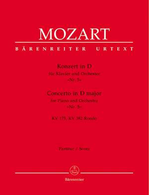 Mozart, WA: Concerto for Piano No. 5 in D (K.175) & Concert Rondo in D (K.382) (Urtext)