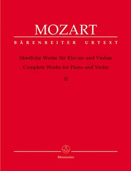 Mozart, WA: Complete Works Vol.2 for Violin and Piano (Sonatas K.376, 377, 379, 380, 454, 481, 526, 547; Variations K.359, 360) (Urtext)