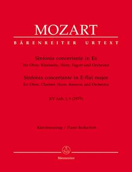 Mozart, WA: Sinfonia concertante for Oboe, Clarinet, Horn, Bassoon and Orchestra in E flat major K. Anh. I,9 (297b)