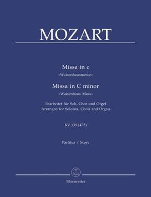 Mozart, WA: Missa solemnis in C minor (K.139) (Waisenhaus-Messe) (Version for Choir & Organ) (L). (Series: Choir & Organ)