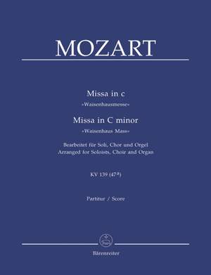 Mozart, WA: Missa solemnis in C minor (K.139) (Waisenhaus-Messe) (Version for Choir & Organ) (L). (Series: Choir & Organ)