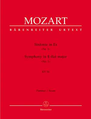 Mozart, WA: Symphony No. 1 in E-flat (K.16) (Urtext)