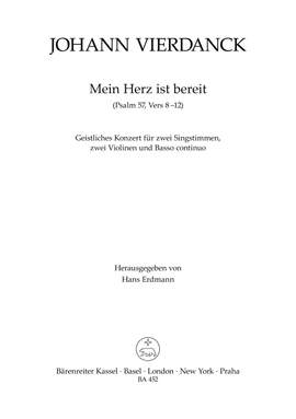 Vierdanck, J: Mein Herz ist bereit