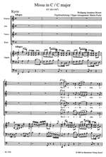 Mozart, WA: Missa brevis in C (K.220) (Sparrow-Mass) (Version for Choir & Organ) (L). (Series: Choir & Organ) Product Image