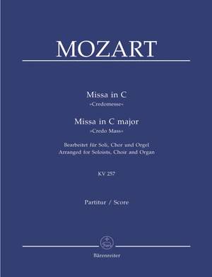 Mozart, WA: Mass in C (K.257) (Credo-Messe) (Version for Choir & Organ) (L). (Series: Choir & Organ)