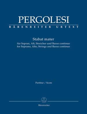 Pergolesi, GB: Stabat mater for Soprano, Alto, Strings and Basso continuo