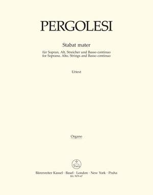 Pergolesi, GB: Stabat mater for Soprano, Alto, Strings and Basso continuo