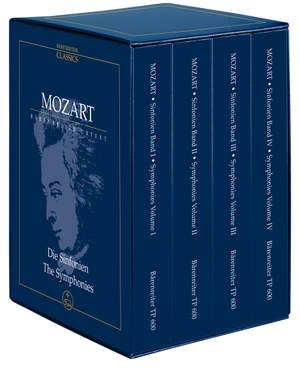 Mozart, WA: Symphonies Complete. 4 Volume Study Score Edition (Urtext)