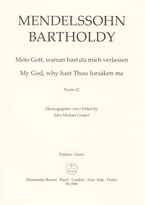 Mendelssohn, F: My God, why hast Thou forsaken me (Psalm 22), Op.78 (Urtext) (G-E)