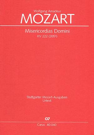 Mozart: Misericordias Domini (KV 222 (205a); d-Moll)