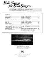 Folk Songs for Solo Singers, Vol. 1 Product Image