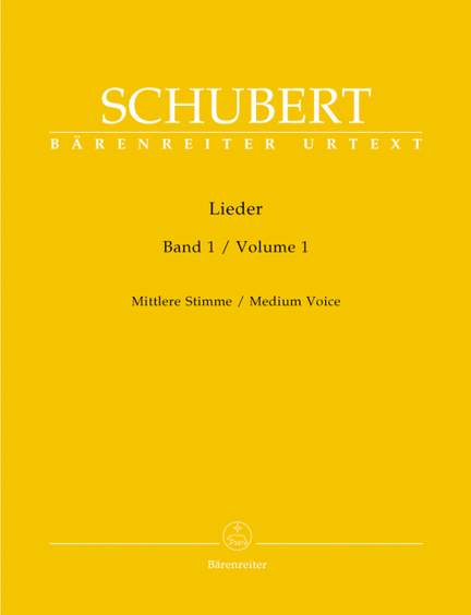 Schubert: Lieder Volume 1 (Op.1-8, 12-14, 19-25) (Urtext)