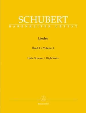 Schubert: Lieder Volume 1 (Op.1-8, 12-14, 19-25) (Urtext)