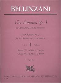 Bellinzani: Recorder Sonatas Op.3 Nos.3 & 4