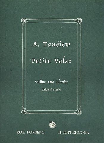 Taneiev, A: Pétit valse