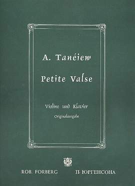 Taneiev, A: Pétit valse