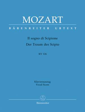 Mozart, WA: Il sogno di Scipione. Azione teatrale (K.126) (It) (Urtext)