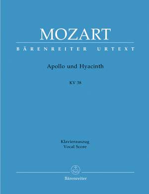 Mozart, WA: Apollo und Hyacinth. A Latin intermedium (K.38) (L) (Urtext)
