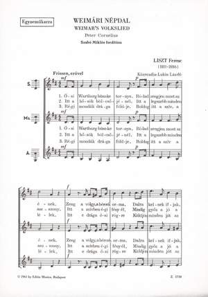 Liszt, Franz: Weimari nepdal ; Serkento