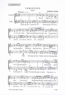 Kodaly, Zoltan: Versenges