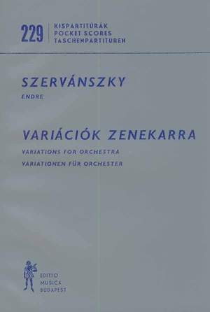 Szervanszky, Endre: Variations for Orchestra