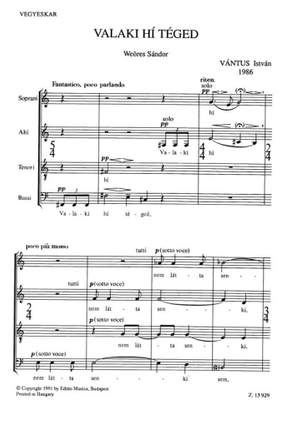 Vantus, Istvan: Valaki hi teged