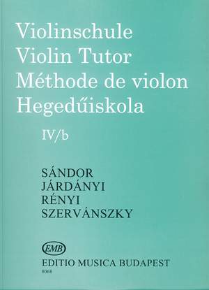 Járdányi Pál, Szervánszky Endre, Sándor Frigyes: Violin Tutor Volume 4b