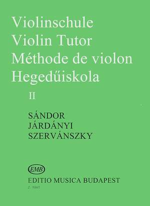 Járdányi Pál, Szervánszky Endre, Sándor Frigyes: Violin Tutor Volume 2