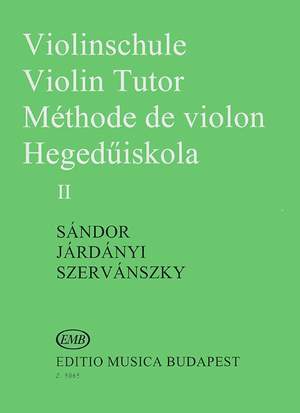Járdányi Pál, Szervánszky Endre, Sándor Frigyes: Violin Tutor Volume 2
