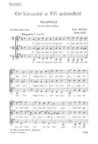 Arcadelt, Jacob: Villanella: A forrasnal