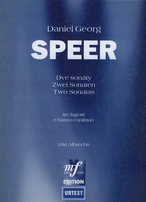 Speer, Daniel Georg: Two Sonatas