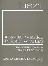 Liszt: Transcriptions IX (paperback)