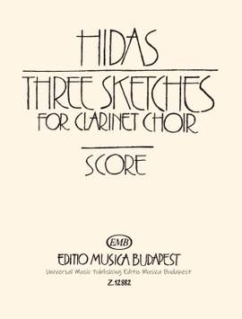 Hidas, Frigyes: Three Sketches (score)