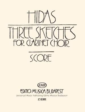 Hidas, Frigyes: Three Sketches (score)
