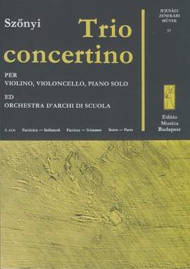 Szonyi, Erzsebet: Trio concertino