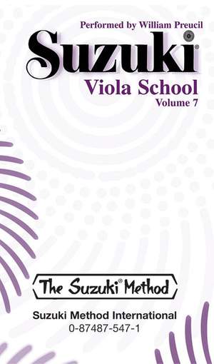 Suzuki Viola School Cassette, Volume 7