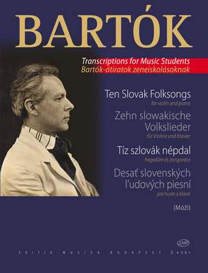 Bartok, Bela: Ten Slovak Folksongs