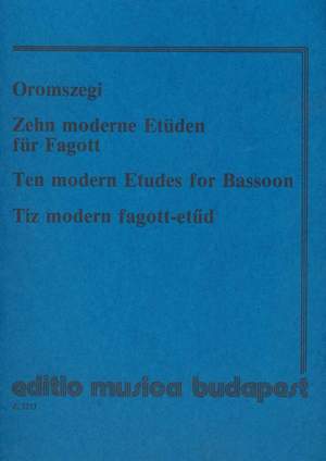 Oromszegi, Otto: Ten Modern Etudes for bassoon