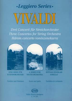 Vivaldi, Antonio: Three Concertos for String Orchestra