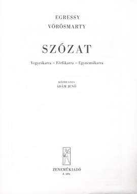 Egressy, Beni: Szozat