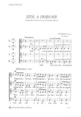 Bardos, Lajos: Szol a doromb