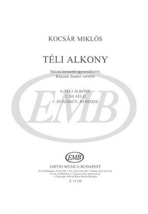 Kocsar, Miklos: Teli alkony