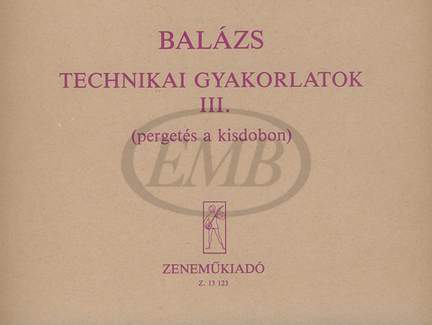 Balazs, Oszkar: Technical Studies