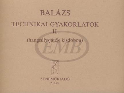 Balazs, Oszkar: Technical Studies