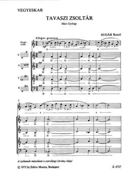 Sugar, Rezso: Tavaszi zsoltar